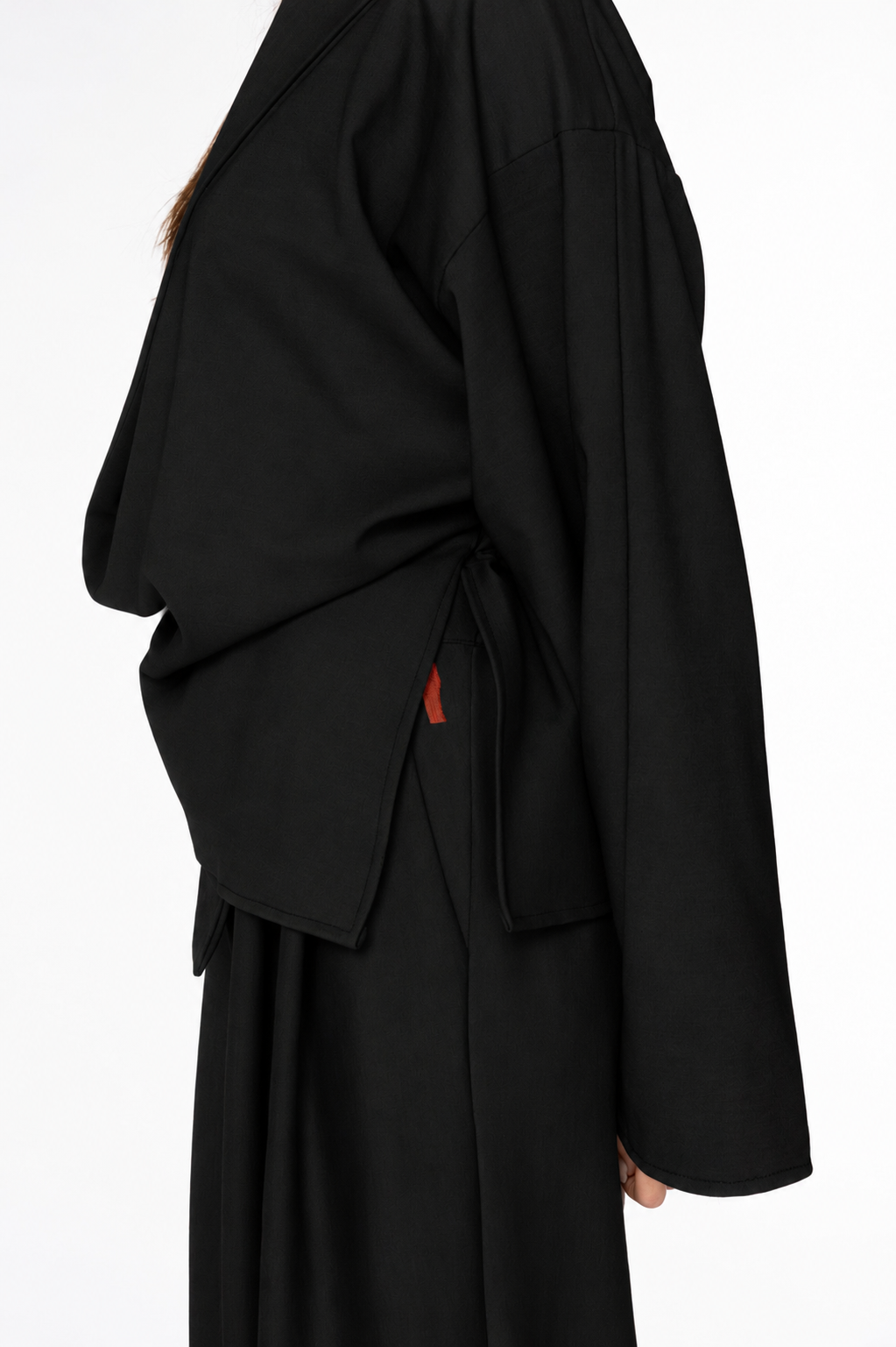 Asymetrické kimono sako JOLCA čierne
