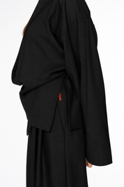 Asymetrické kimono sako JOLCA čierne
